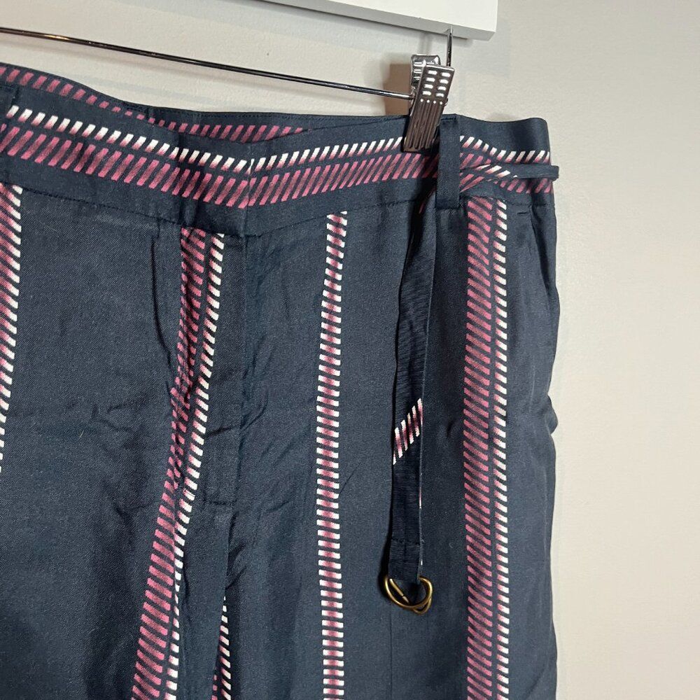 LOFT blue patterned wide leg pants - Picture 2 of 5